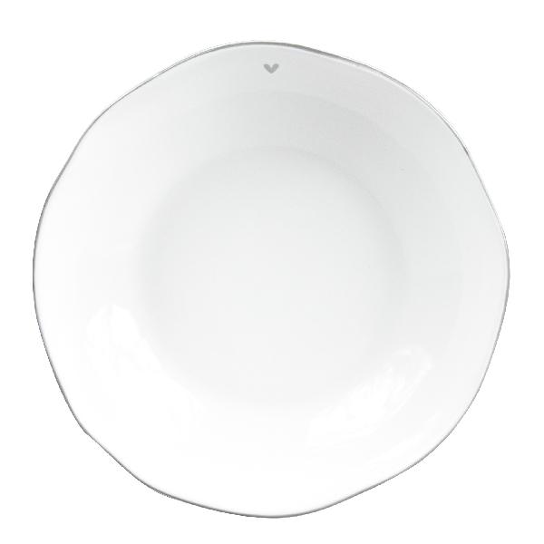 Bastion Collection Suppen oder Pasta Teller weiß Little Heart Suppe Nudeln kleines Herz wunderschoen schick elegant Bastion Collection Suppen oder Pasta Teller weiß Little Heart Suppe Nudeln kleines Herz wunderschoen schick elegant