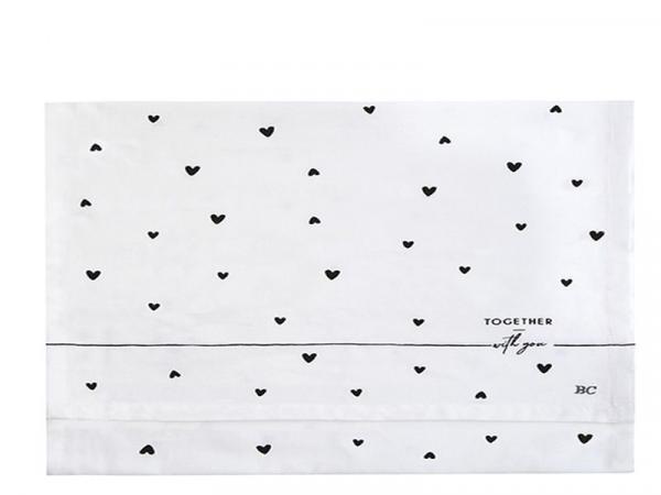 Bastion Collection Läufer White Hearts in Black, chick, schoen, neu, modern Bastion Collection Läufer White Hearts in Black, chick, schoen, neu, modern