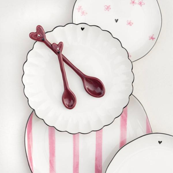 Bastion Collection Löffel Rose Herz 14cm