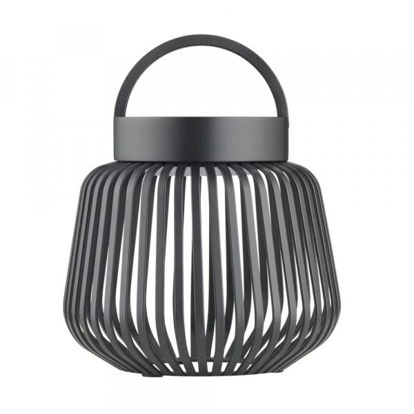 blomus LITO Black XS mobile LED-Leuchte in Schwarz mit filigranem Metallstreben-Design