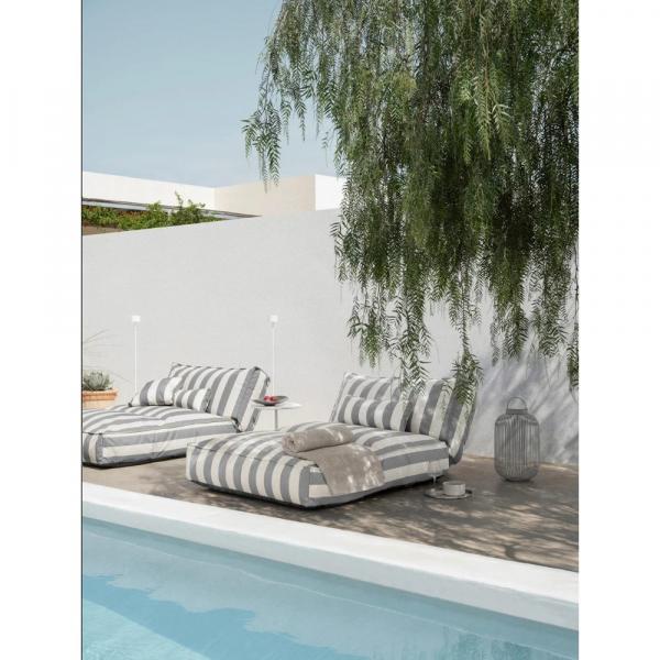Große blomus LITO Akkuleuchte Granite Gray L mit 49 cm Höhe und modernem grauen Metall-Design