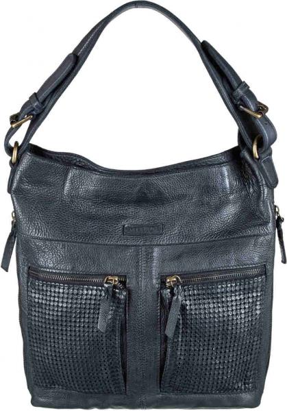 Bull & Hunt Tasche Paula black, Front, schick, schoen, Leder