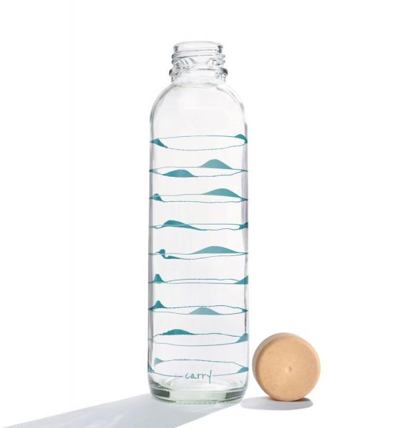Carry Bottle Trinkflasche Ocean Waves