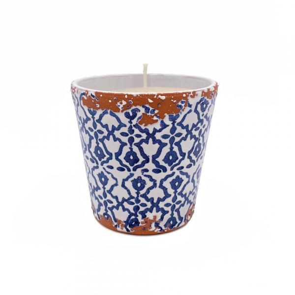 Citronella Outdoor Duftkerze Costa Batik Azul