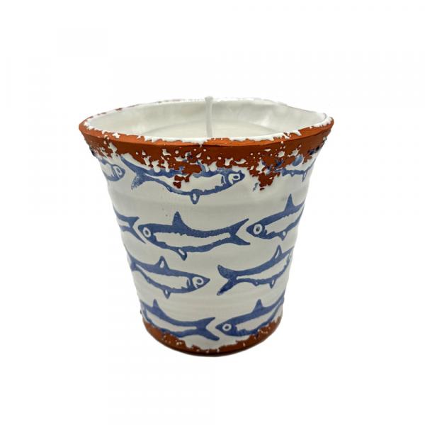 Citronella Outdoor Duftkerze Pez Azul Brisa Marina gross 