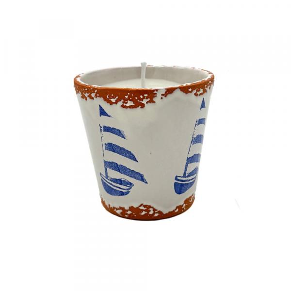 Citronella Outdoor Duftkerze Playa Velero Azul maritimes Design und effektiver Mückenschutz