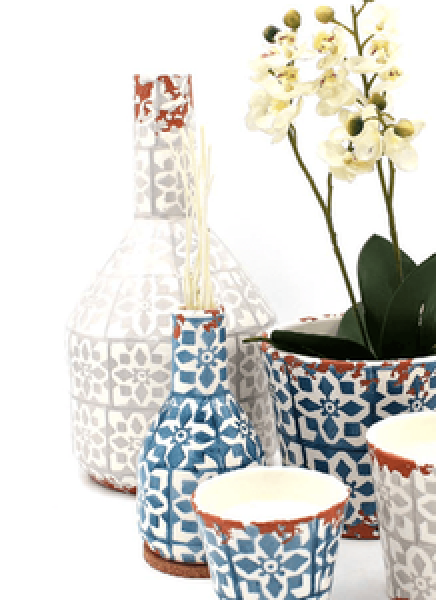 Citronella Outdoor Duftkerze Mosaic Menthol, Mood, schick