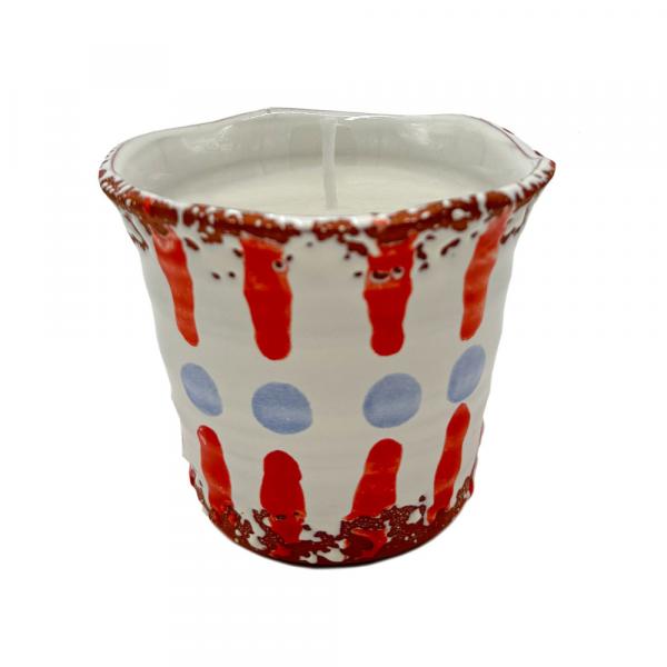 Citronella Outdoor Duftkerze Andaluz Puntos Rayas 11x9cm Citronella Outdoor Duftkerze Andaluz Puntos Rayas 11x9cm