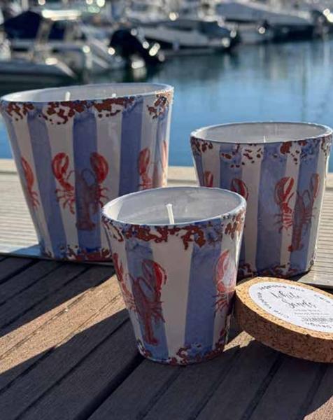 Citronella Outdoor Duftkerze Langosta Marina gross