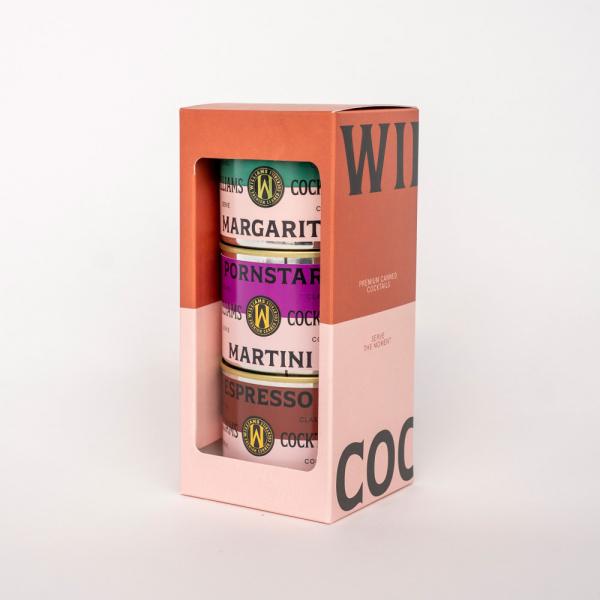 Williams Premium Cocktail Geschenkset mit Margarita P*Star Martini und Espresso Martini in 130 ml Dosen