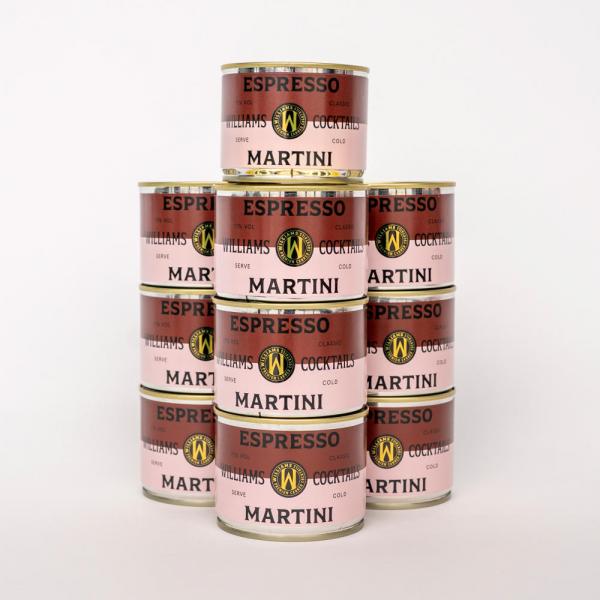 Williams Premium Cocktail Espresso Martini 130 ml Dose – Ready-to-Drink Espresso Martini Cocktail Set