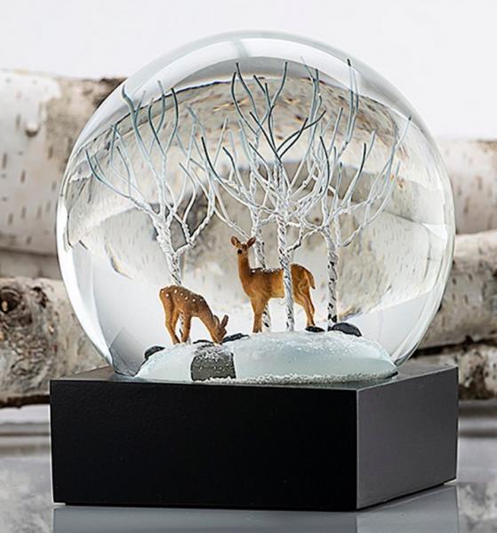 CoolSnowGlobes Schneekugel Deer in Woods, Wald, Mood, Schnee