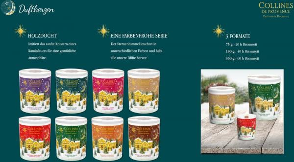 Collines de Provence Kerze Sternennacht 180g
