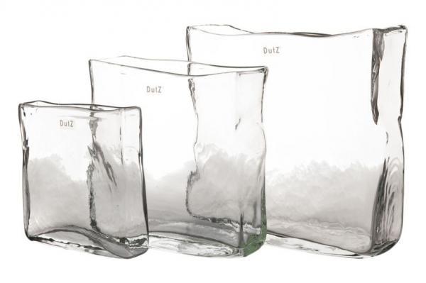 DutZ Vase Rectangular Clear, Schick, schoen, modern