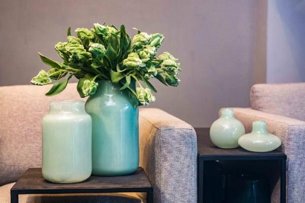 DutZ Vase Nita Tropical Blue Mood Bild DutZ Vase Nita Tropical Blue Mood Bild