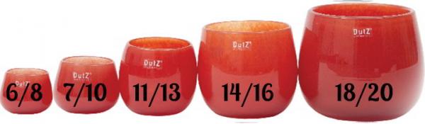 DutZ Collection Vase Pot Red Groessen