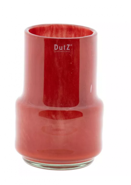 DutZ Maartje Red Glasvase H22 D12 cm in elegantem Rot