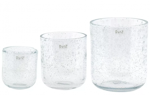 DutZ Flowervase Clearbubbles, klar, schoen, modern
