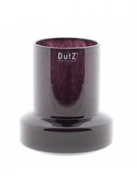DutZ Vase Sharpo mini Plum, DutZ Mini Glasvase pflaume H16 D14, Kleine handgefertigte Glasvase, Exklusive Deko Vase beerenton