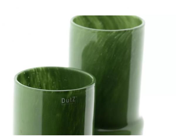 Dutz; Vasen; Exklusive Glasvase olivgrün, Skandi Dekoration Naturtöne, Handgefertigte Vase aus Glas, Aesthetic Flower Vase Green,