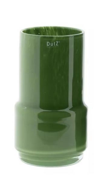 Exklusive Glasvase olivgrün, Skandi Dekoration Naturtöne, Handgefertigte Vase aus Glas, Aesthetic Flower Vase Green,