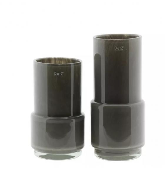 Handgefertigte Vase aus Glas, Aesthetic Flower Vase Taupe, Luxus Wohnaccessoires DutZ