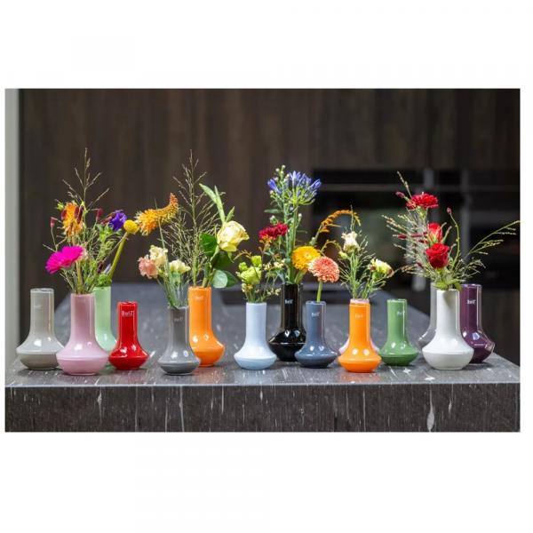 DutZ Vase Marco Rose H19 D12 cm – große dekorative Glasvase in zartem Rosa