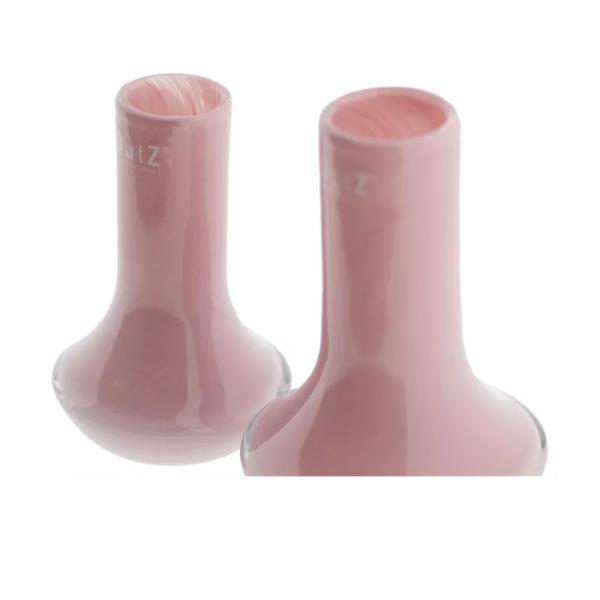 DutZ Vase Marco Rose in zwei Größen mit 16 und 19 cm Höhe und eleganter Glasoberfläche