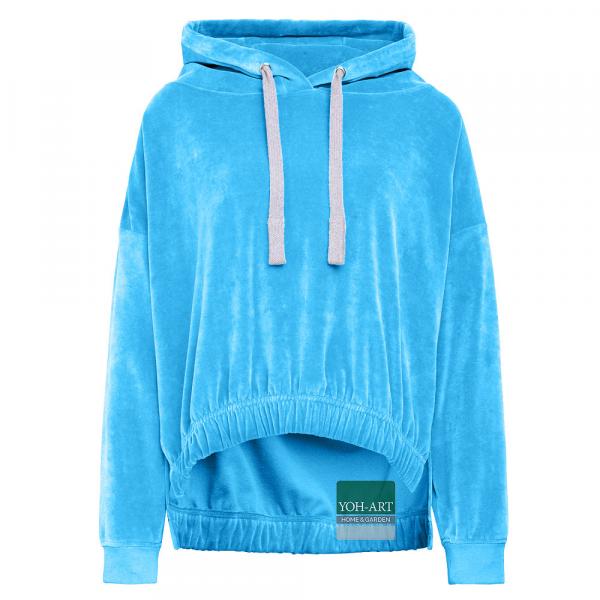 farbenfreunde Fashion Nicky Raffel-Hoodie-short pool_blue M #1