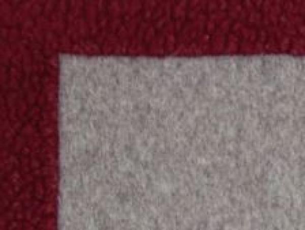 Frati HomeTextiles Happy Deer Decke Bordeaux, Details, weich, Baumwolle