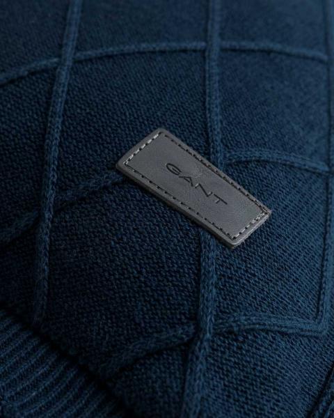 Gant Home Strick Kissen Trell Insignia Blue