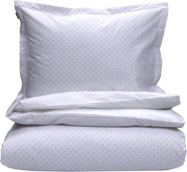 GANT Bettdeckenbezug Dobby Dot White/Grey, Schoen, Kuschelig, Weich