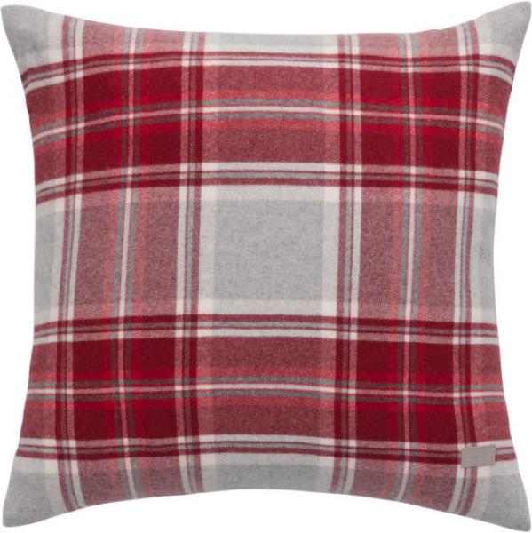 Gant Home Tartan Check Kissenhülle Cabernet Red, schick, Muuster, modern