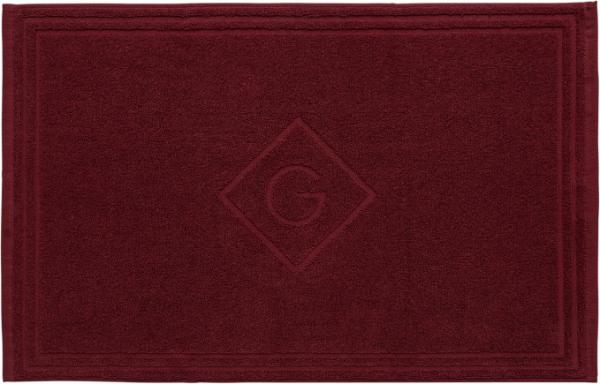 Gant Organic G Duschvorleger Cabernet Red, leuchten, schick, Rot
