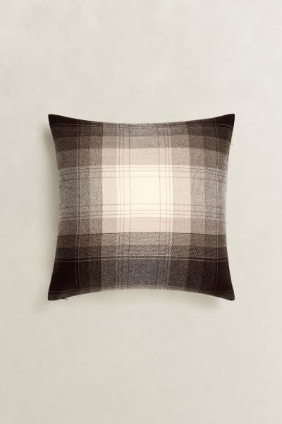 Gant Kissenbezug Merinowolle extrafein Mist Taupe