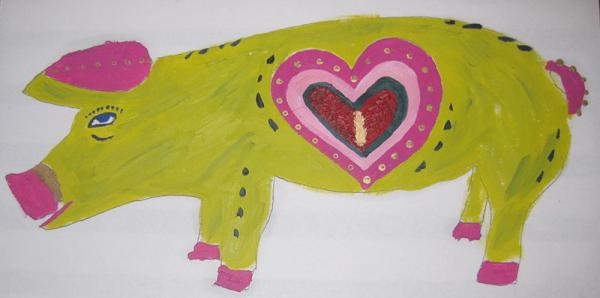 Dein Schwein mit Deinem Entwurf