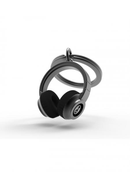 Schlüsselanhänger Headphone titan, schwarz Schlüsselanhänger Headphone titan, schwarz