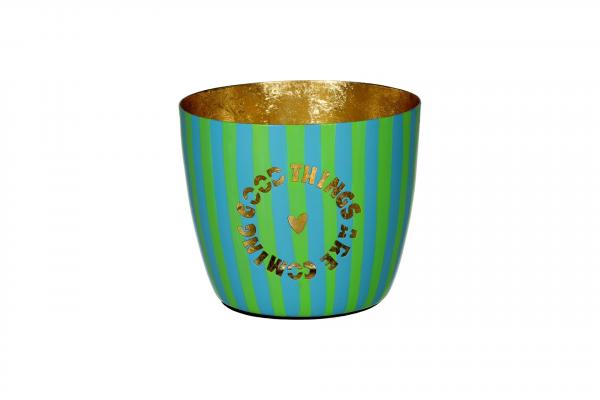 Madras, GiftCompany, schoen, Windlicht, modern, gruen, gold, good