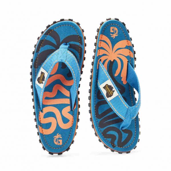 Stylische Gumbies Original Blue Palmetto Sommer Flip-Flops in Blau