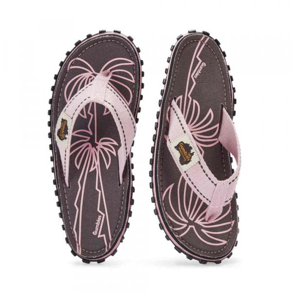 Bequeme Gumbies Palm Leaf Pink Sandalen für Urlaub und Freizeit