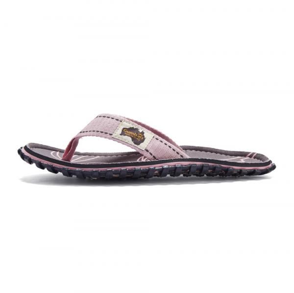 Nachhaltige Gumbies Palm Leaf Pink Sandalen mit ergonomischem Fußbett