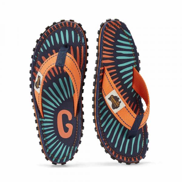 Bequeme Gumbies Tangerine Burst Sandalen für Urlaub und Freizeit