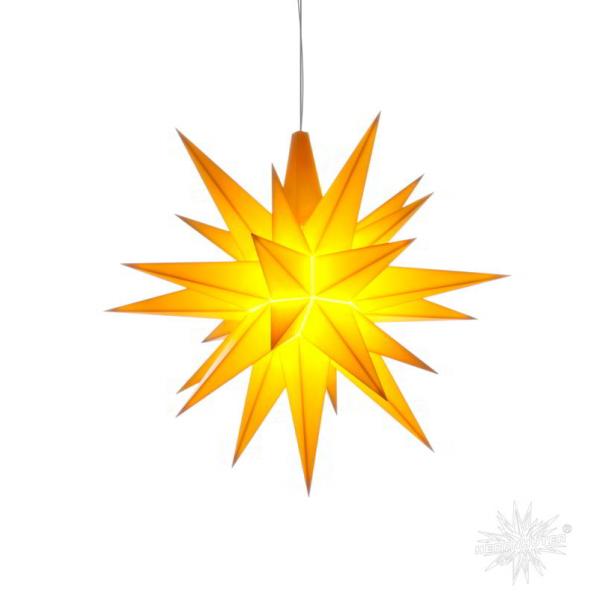 Herrnhuter LED Stern A1e klein für den Innenbereich Gelb