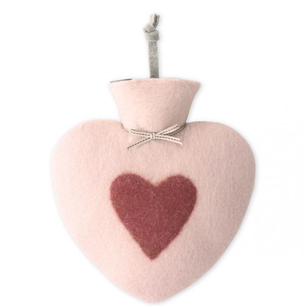 Dorothee Lehnen Herzwärmflasche Herzmotiv dusty rose