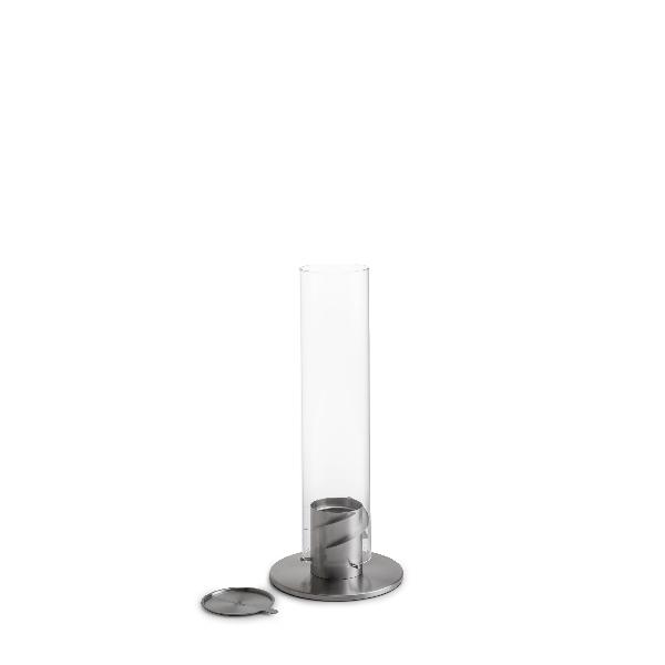 höfats SPIN Tischfeuer Fackel in Silber