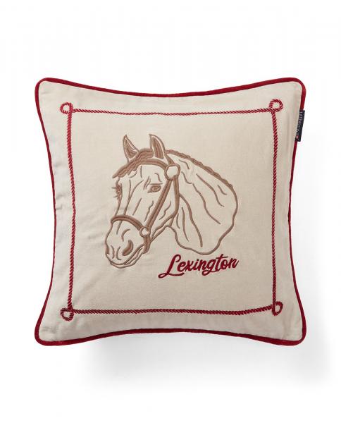 Lexington Kissenhülle Horse Organic Cotton Velvet