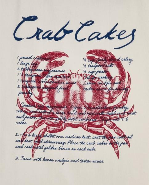 Lexington Crab Cakes Organic Cotton Kitchen Towel Lexington Crab Cakes Organic Cotton Kitchen Towel