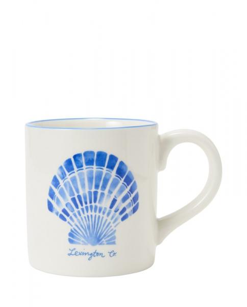 Lexington Stoneware Mug Mussels White,Blue Lexington Stoneware Mug Mussels White,Blue