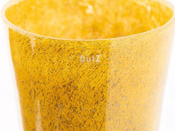 DutZ Conic Vase Bubbles Gold Topa, Gold, Close up