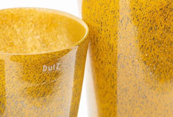 DutZ Conic Vase Bubbles Gold Topa, Close Up